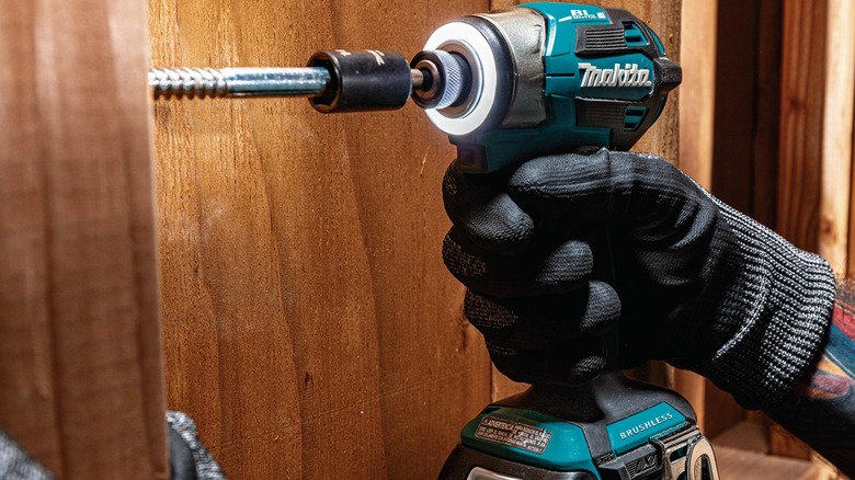 Makita 18V Impact Driver in use