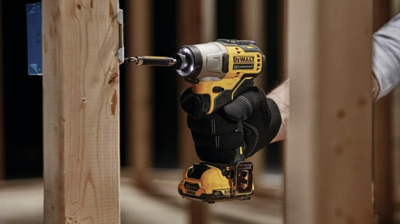 DeWalt 12V Impact Driver in use