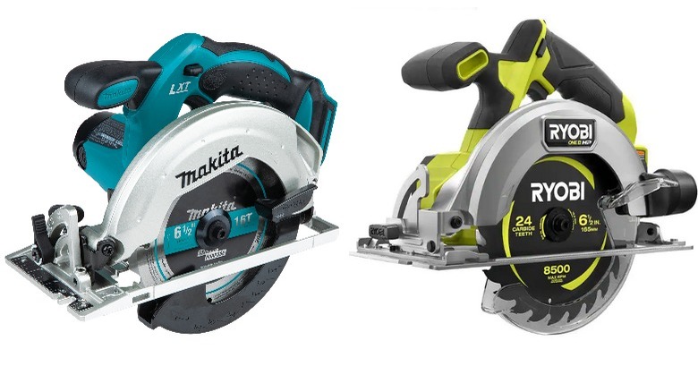 Split Makita and Ryobi saws