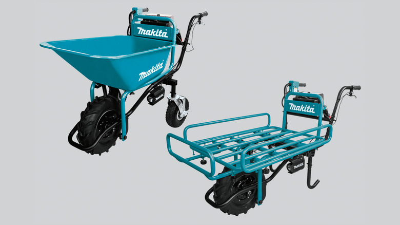 Two Makita wheelbarrow variants