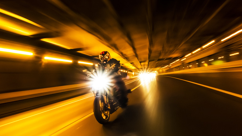 motorcycle on the road