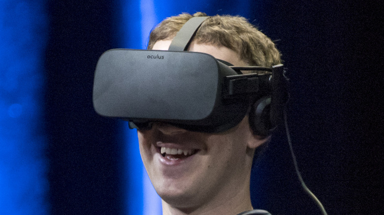 Mark Zuckerberg playing VR