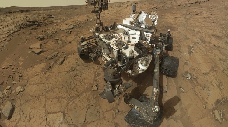 NASA handout image of the Curiosity rover on Mars