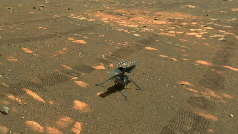 ingenuity mars helicopter landed solar panels