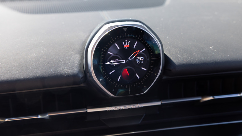 2027 Maserati Lineup Facelift new dash clock detail