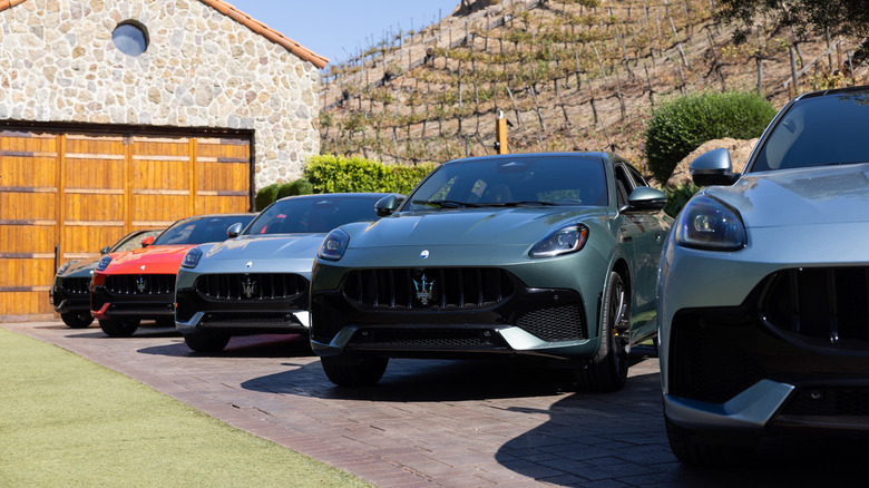 2027 Maserati Lineup Facelift Grecale Parked in a Line