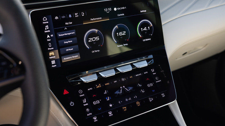 2027 Maserati Lineup Facelift center console and switchgear detail