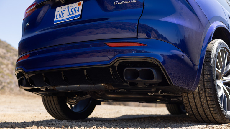 2027 Maserati Lineup Facelift Grecale exhaust detail