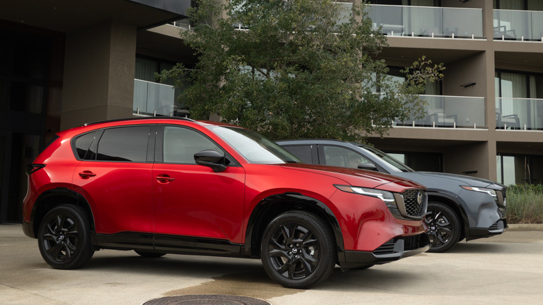 2026 Mazda CX-5 profile at hotel