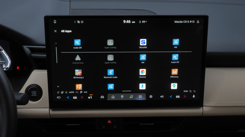 2026 Mazda CX-5 15.6-inch infotainment touchscreen
