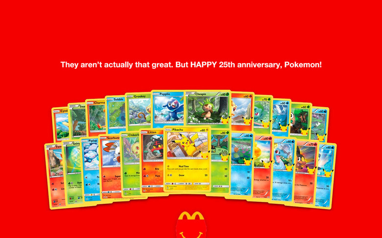 Coleção Pokémon Cards Mc Donalds - Completa Normais 25 Cards