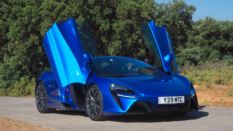 McLaren Artura with doors open