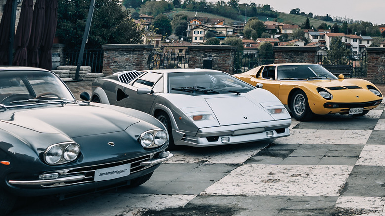 A collection of amazing Lamborghini V12s