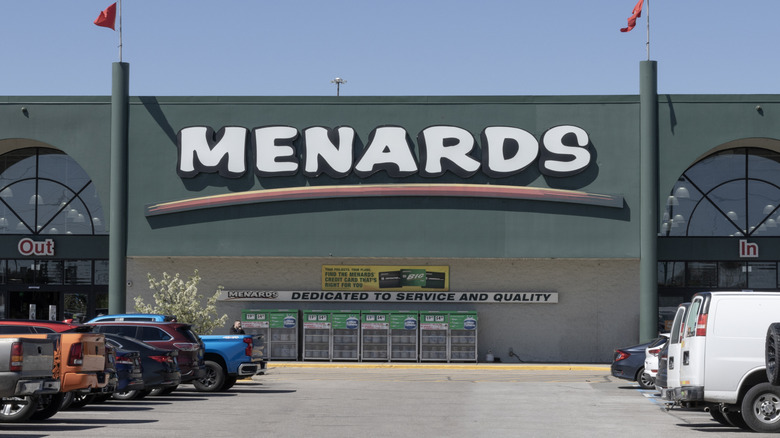 Menards parking lot during daytime