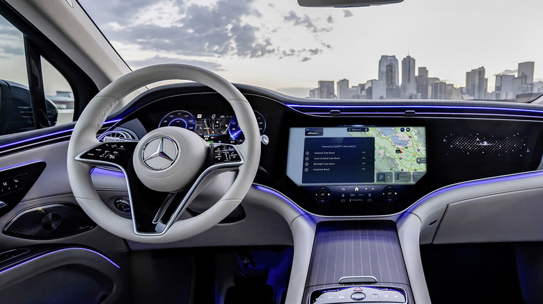 ChatGPT interface Mercedes cars