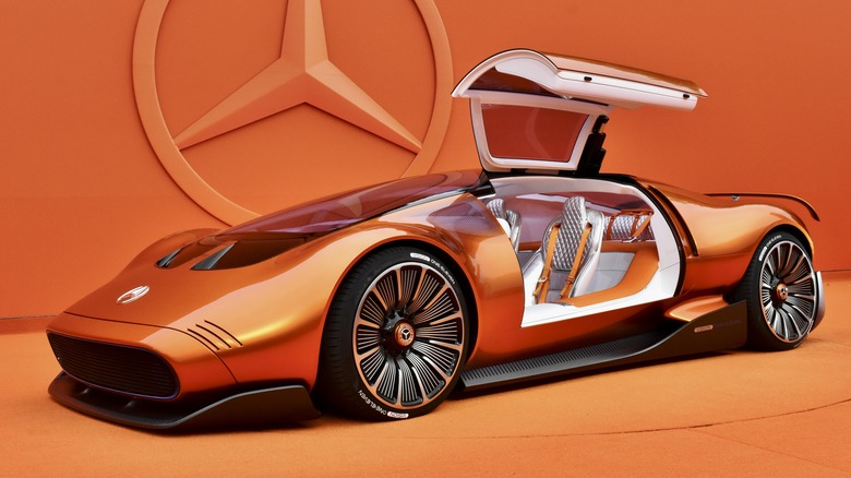 Mercedes-Benz Vision One-Eleven concept front three quarter view.