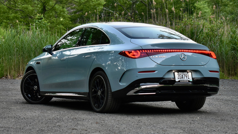 2026 Mercedes-Benz CLA-Class rear quarter view.