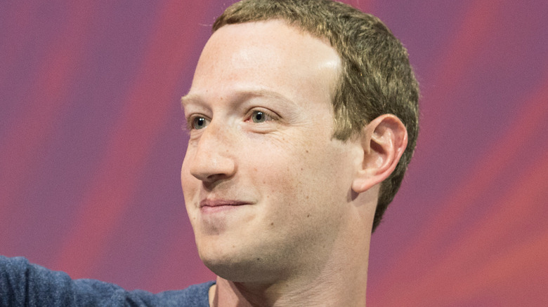 Meta CEO Mark Zuckerberg at a press conference.