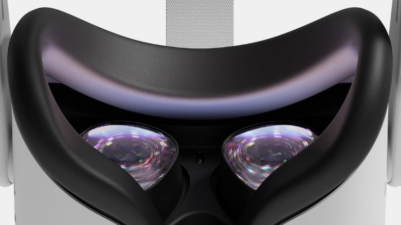a Meta Quest 2 headset with a new facial interface.