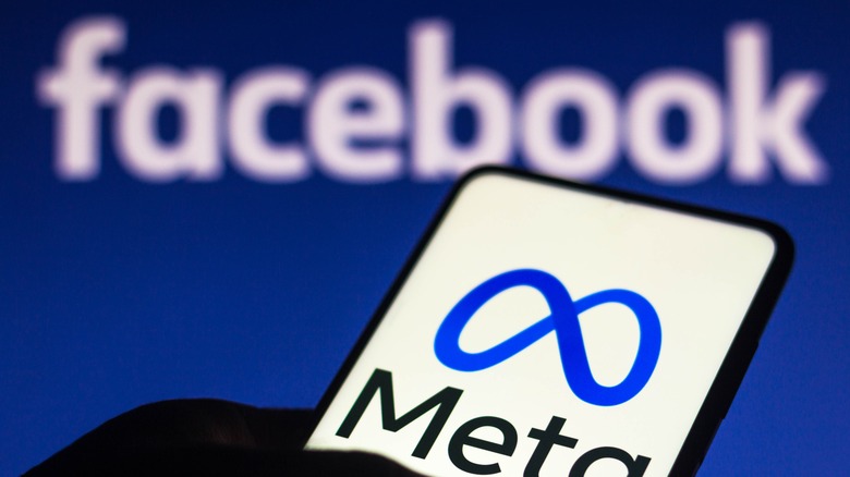 facebook and meta logos
