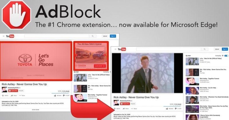 Microsoft Edge users can now block advertising with AdBlock Plus