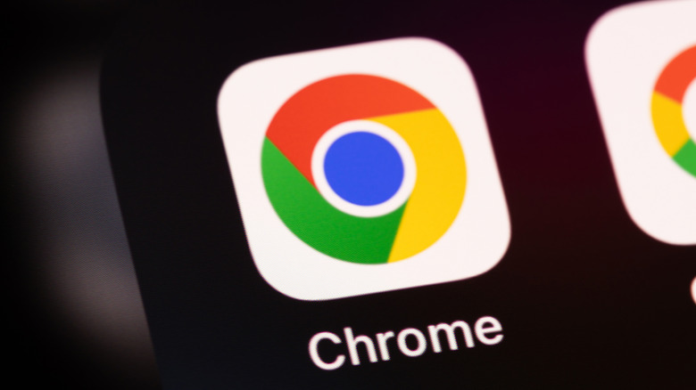 The Google Chrome icon on a phone screen.