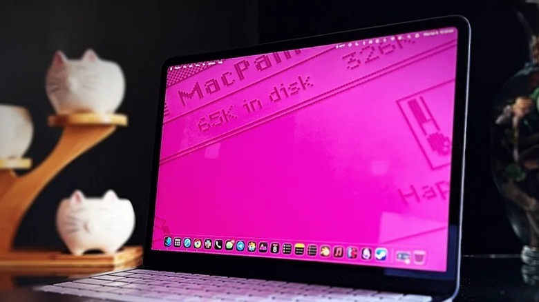 The Apple MacBook Neo open on a desk