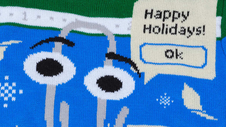 clippy sweater close-up