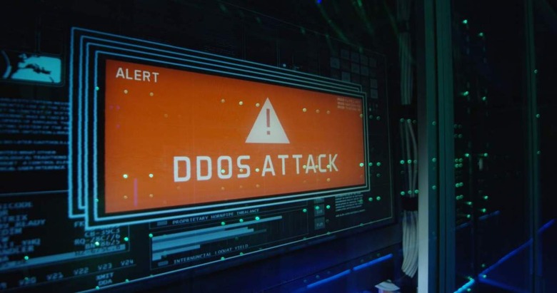 DDoS attack illustration
