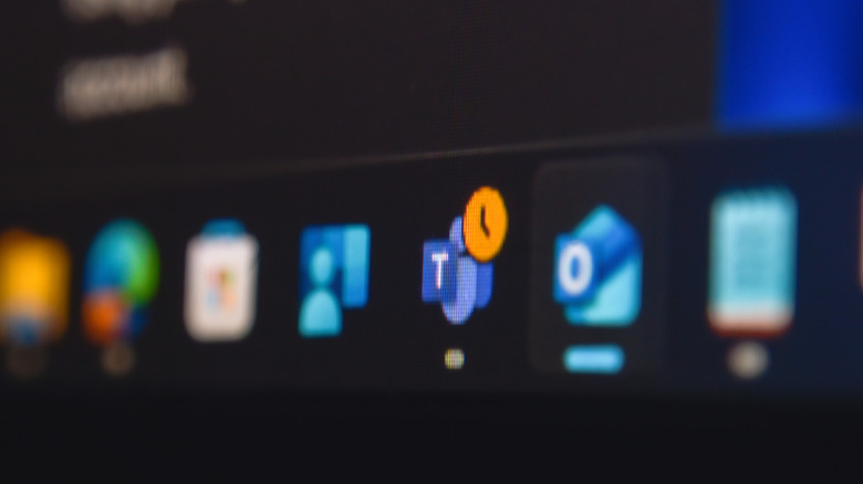 Microsoft Teams logo on desktop