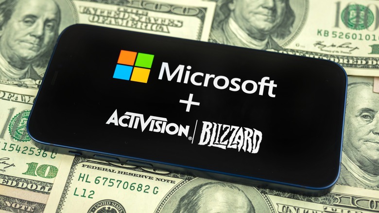 Microsoft and Activision Blizzard logos
