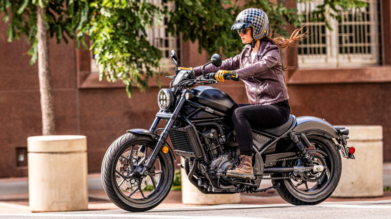 A rider takes on the Honda Rebel 1100 2026