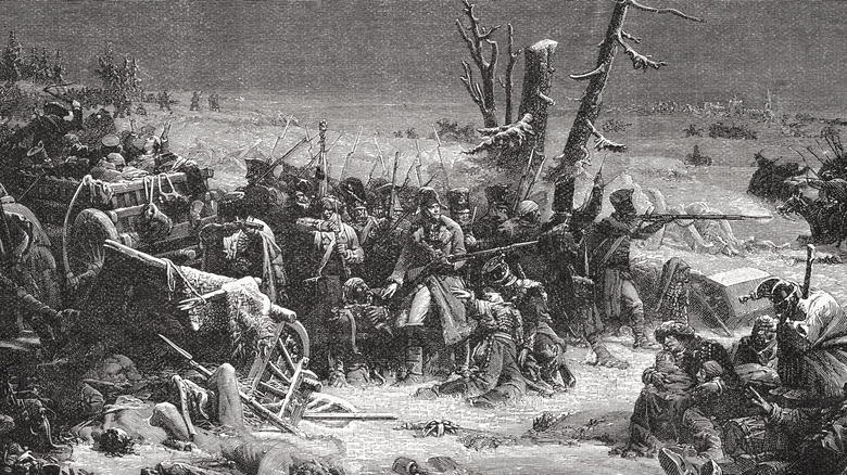 Napoleon's troops in Russia