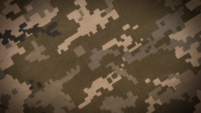 universal camouflage pattern close up