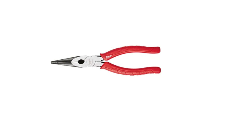 Milwaukee 8" Comfort Grip Long Nose Pliers