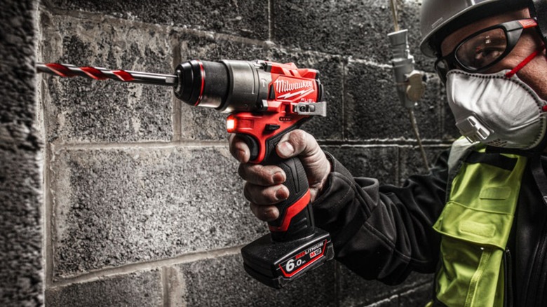 drilling with M12 Fuel drill/driver