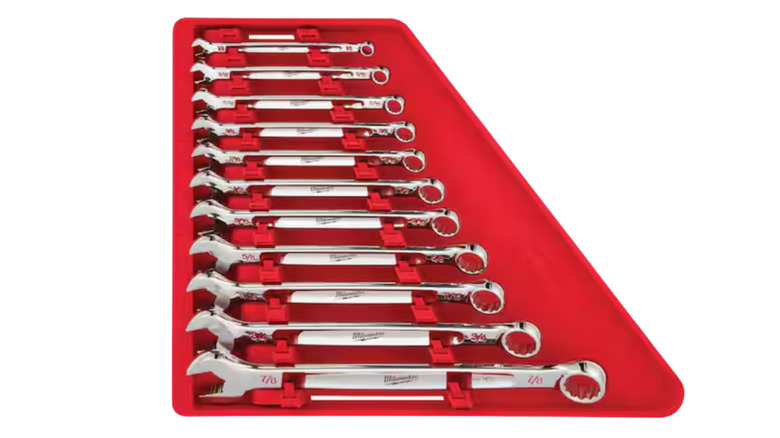 The Milwaukee Combination SAE Wrench Tool Set