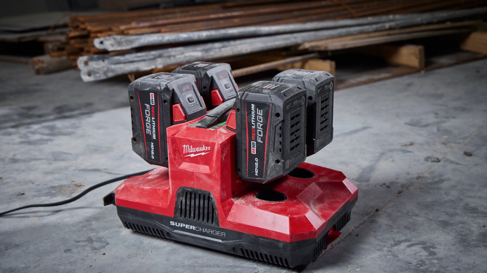 Milwaukee's New Super Charger Can Charge Four Batteries In 90 Minutes