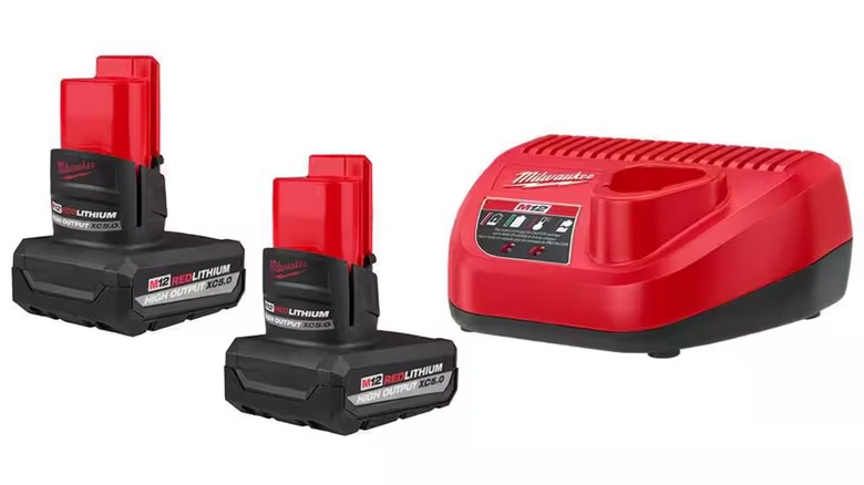 The Milwaukee M12 FUEL batteries and charger kit