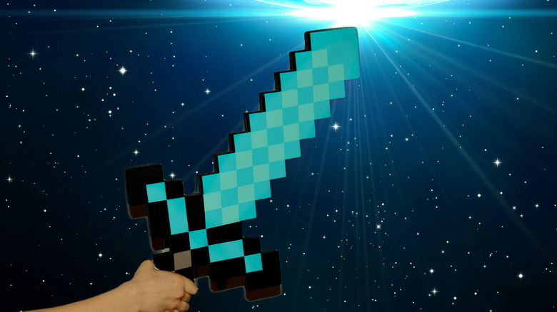 minecraft diamond sword toy