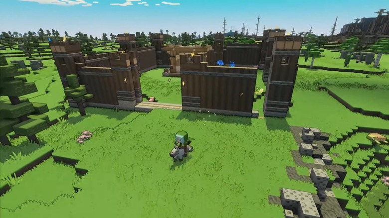 Overworld landscape in Minecraft Legends