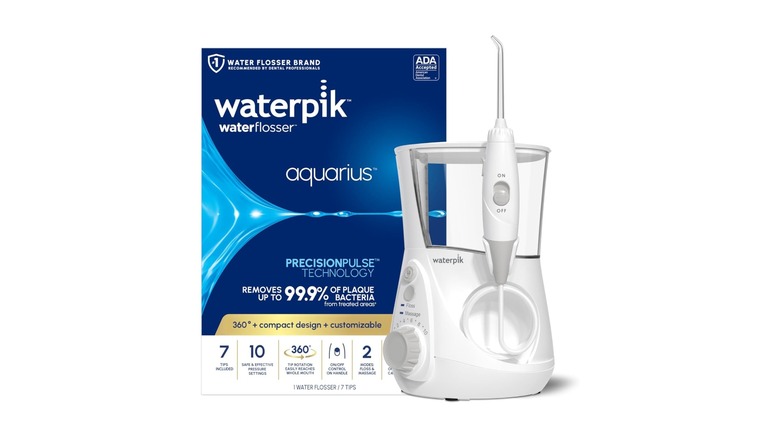 Product photo of a Waterpik with packaging