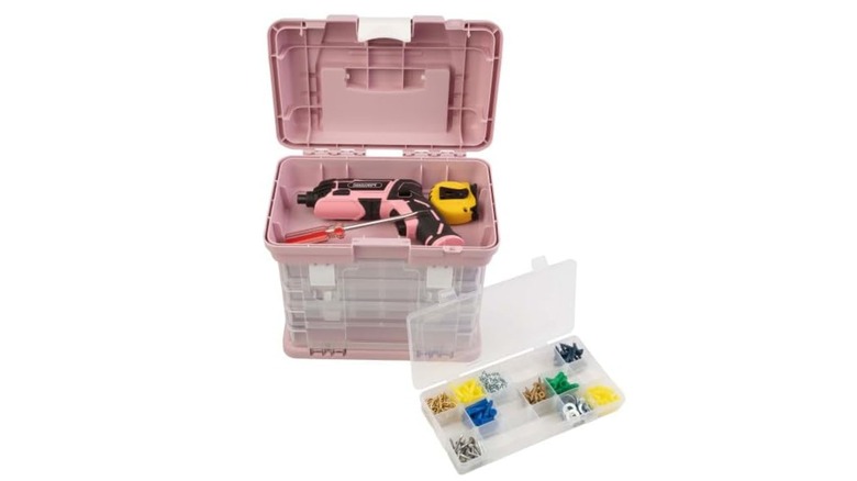 pink tool box