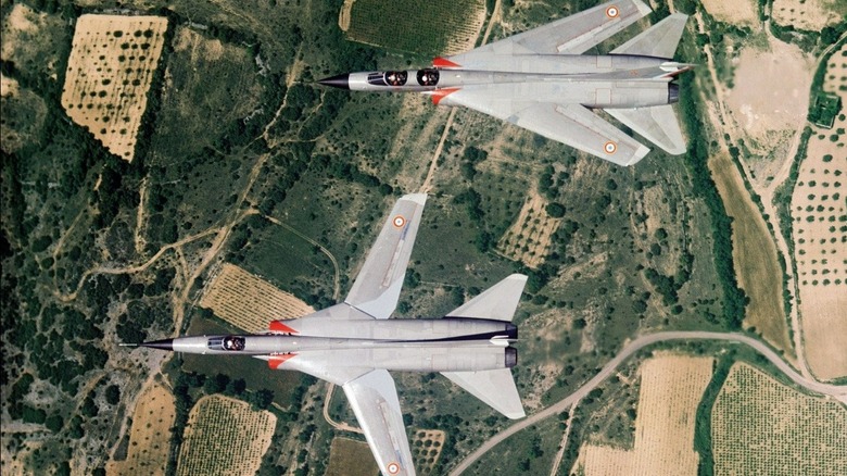 Mirage G8s in flight