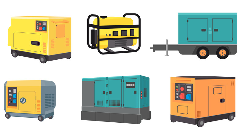 Different generators and sizes