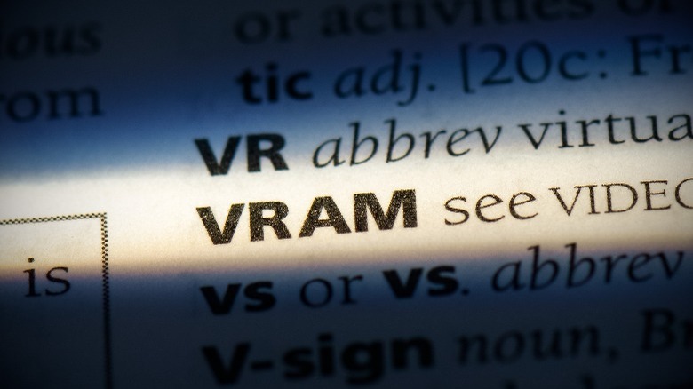 VRAM definition in dictionary