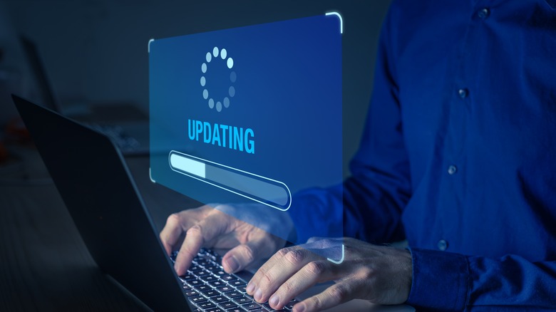 software on laptop
