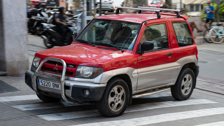 Mitsubishi Montero on street