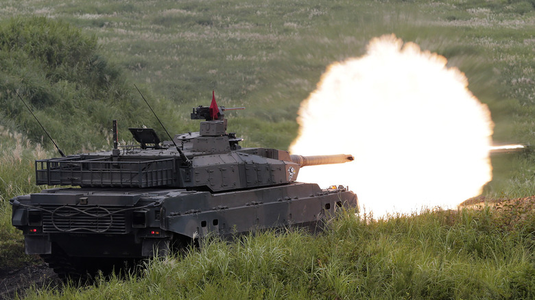 Type 10 tank firing turret