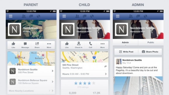 Mobile Facebook Pages redesign targets Yelp